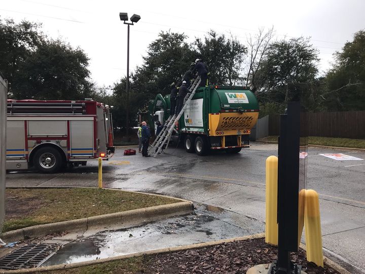 Person Injured After Being ‘Launched’ Into Florida Garbage Truck