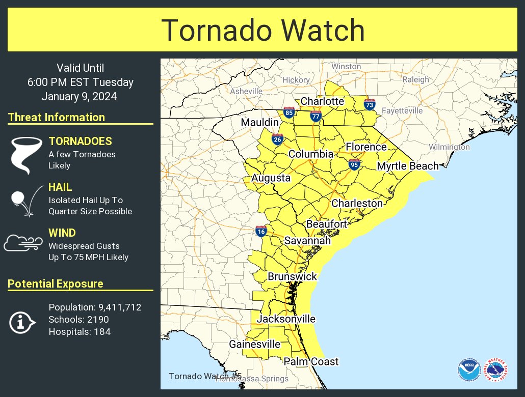 Tornado Watch For North Florida