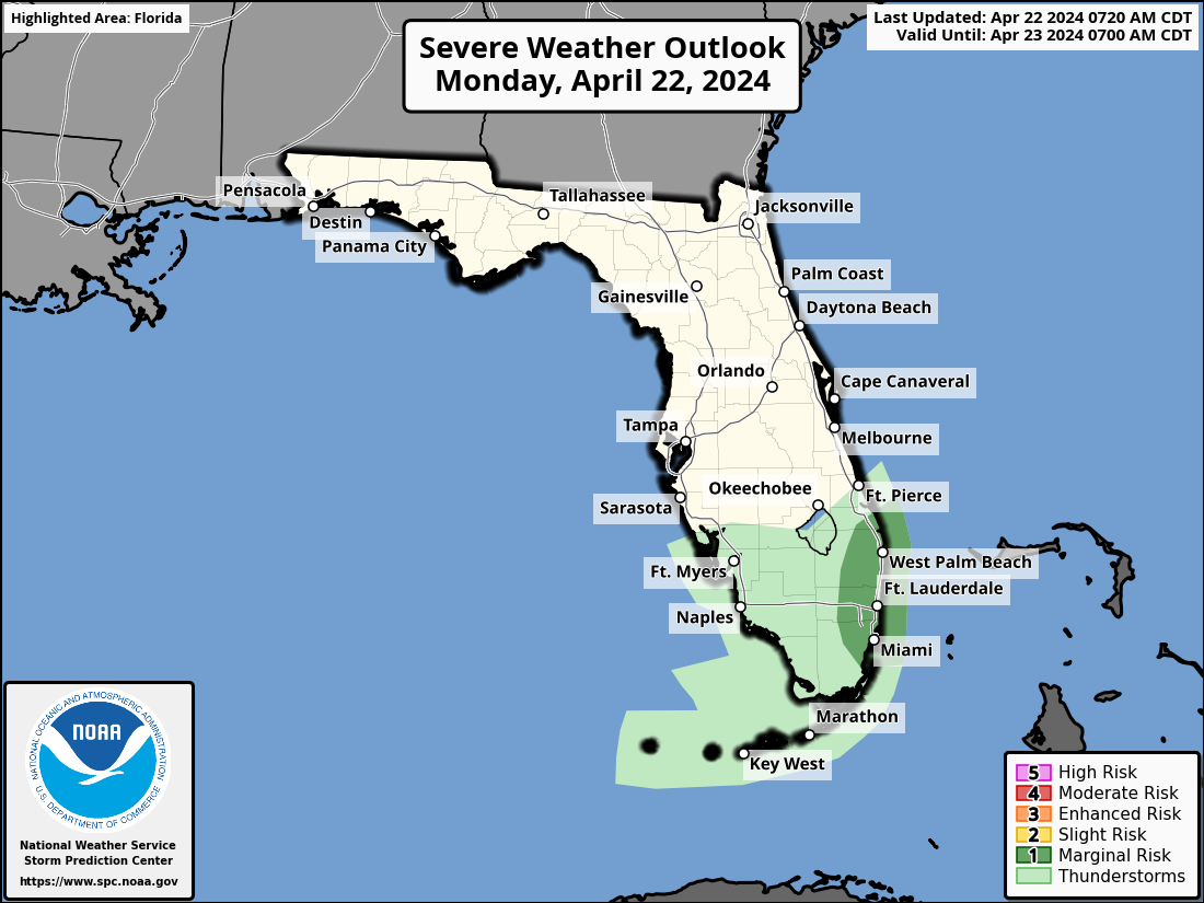 Severe Thunderstorms, Hail Possible For South Florida