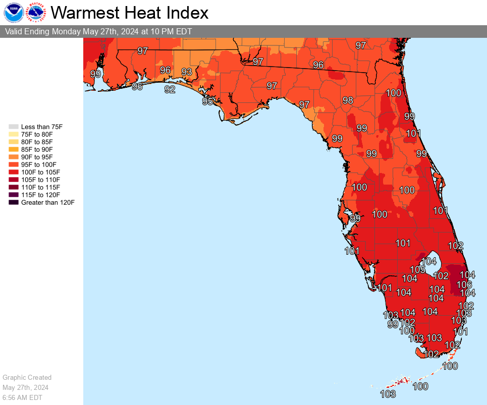 Excessive Heat, Thunderstorms For Florida On Memorial Day