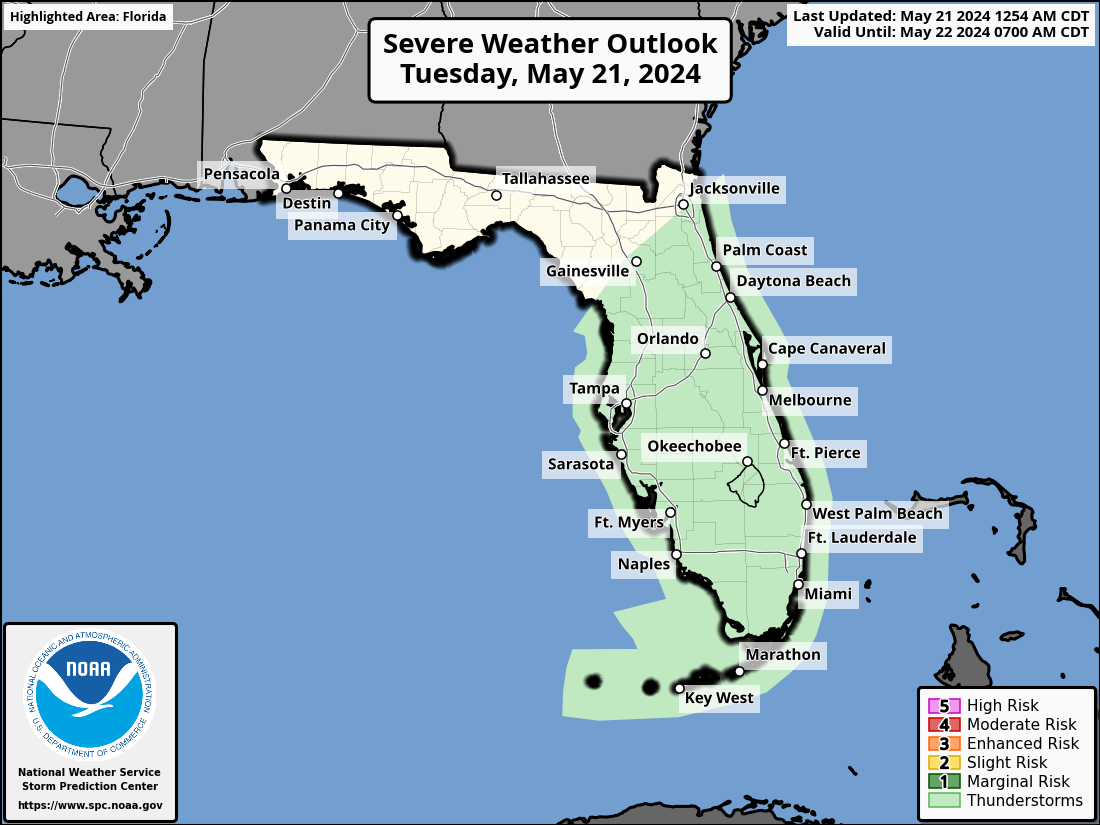 South Florida Weather Forecast May 21, 2024: Heat and Thunderstorms