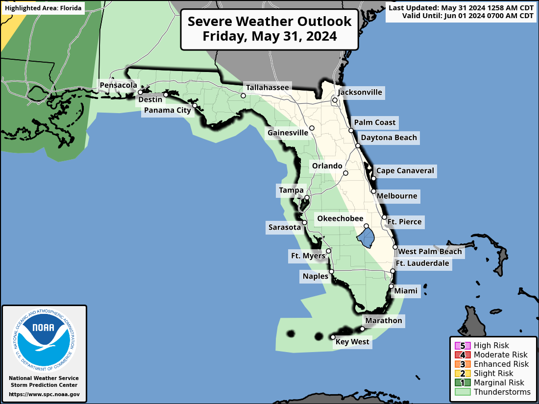 Heat, Thunderstorms For Florida