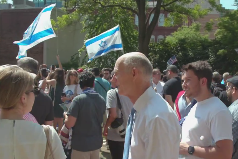 Florida U.S. Senator Rick Scott Attends Pro-Israel Protest