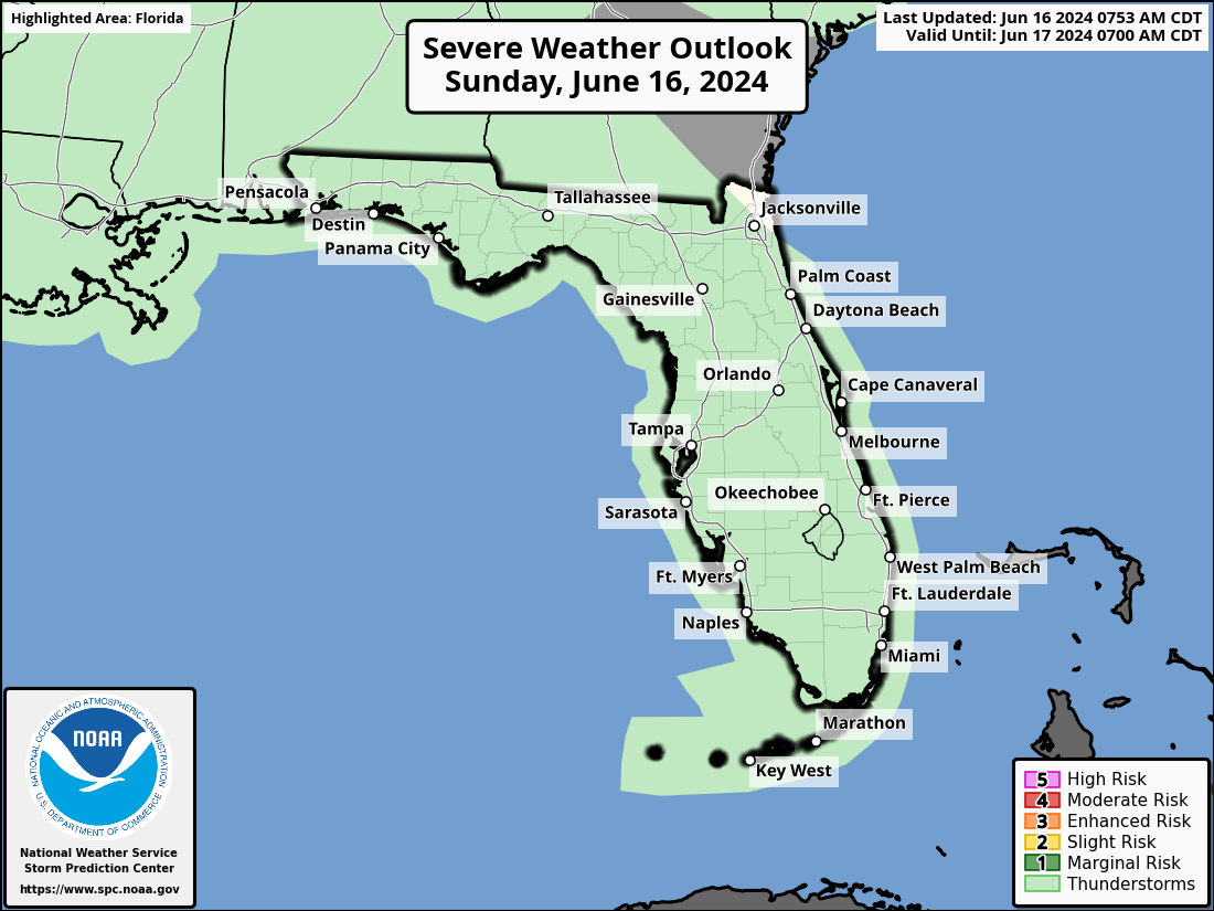 More Thunderstorms For South Florida