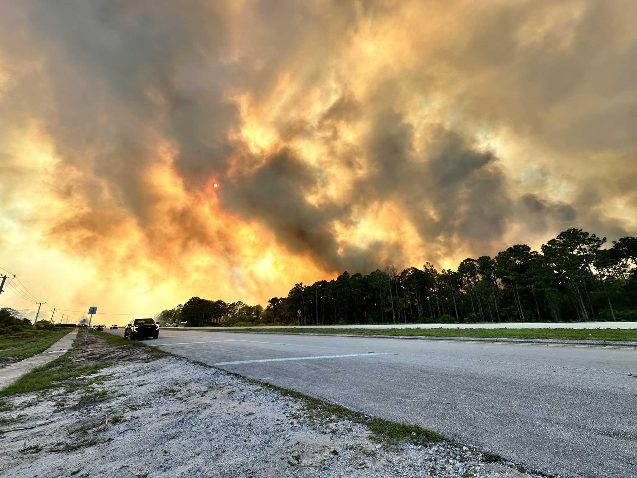 Martin County Fire Rescue Battles Brush Fire