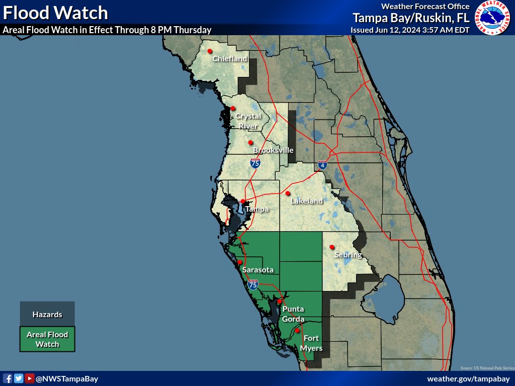 Flood Watch Issued For Southwest Florida