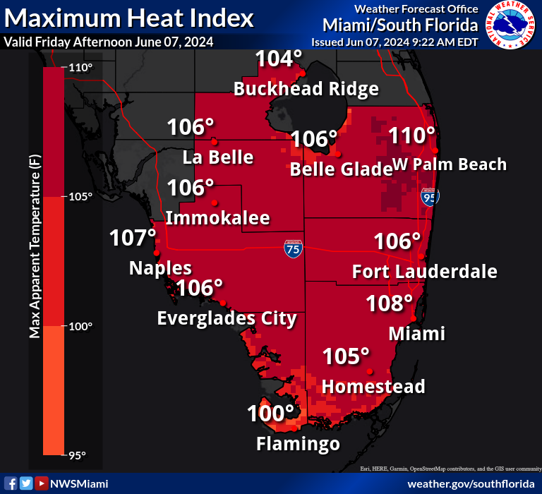 Heat Advisory For South Florida