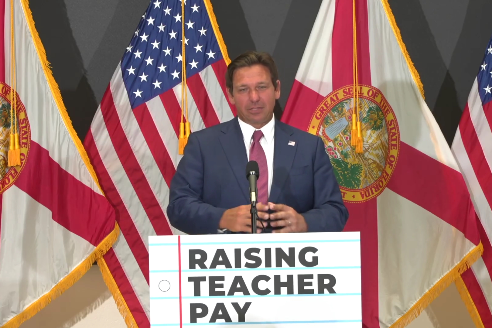 Florida Governor DeSantis Announces Record .25 Billion for Teacher Pay Increases