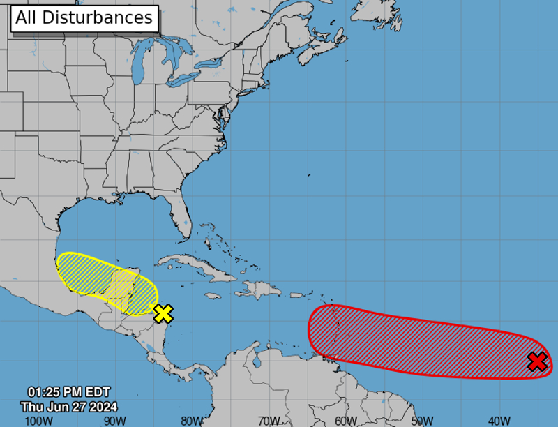 NOAA: Invest 95L Projected Path, Spaghetti Models