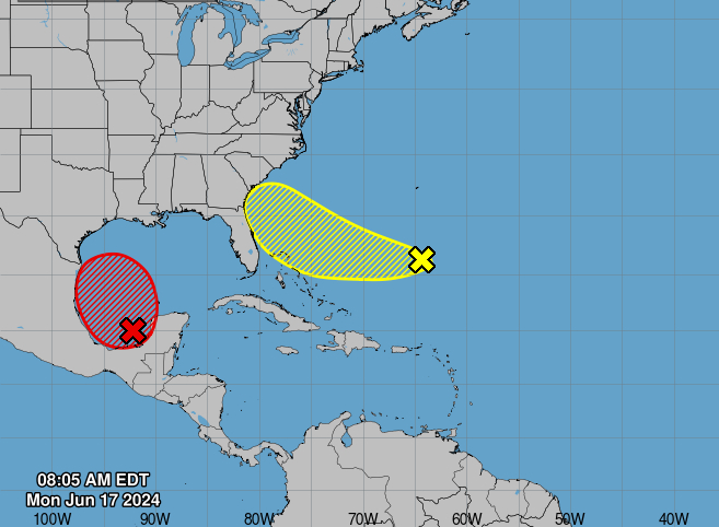 NOAA: Tropical Cyclones May Develop Off Florida, Gulf of Mexico