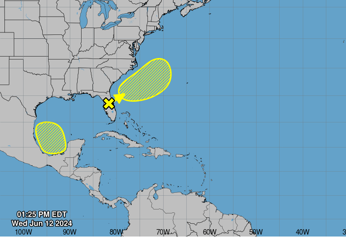 NOAA: 2 Tropical Cyclones May Form Off Florida, Gulf of Mexico