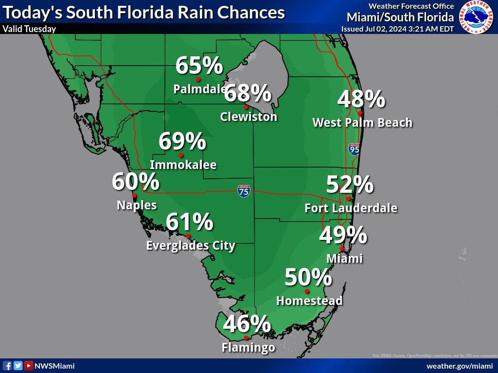 Thunderstorms, Flooding, Heat For South Florida