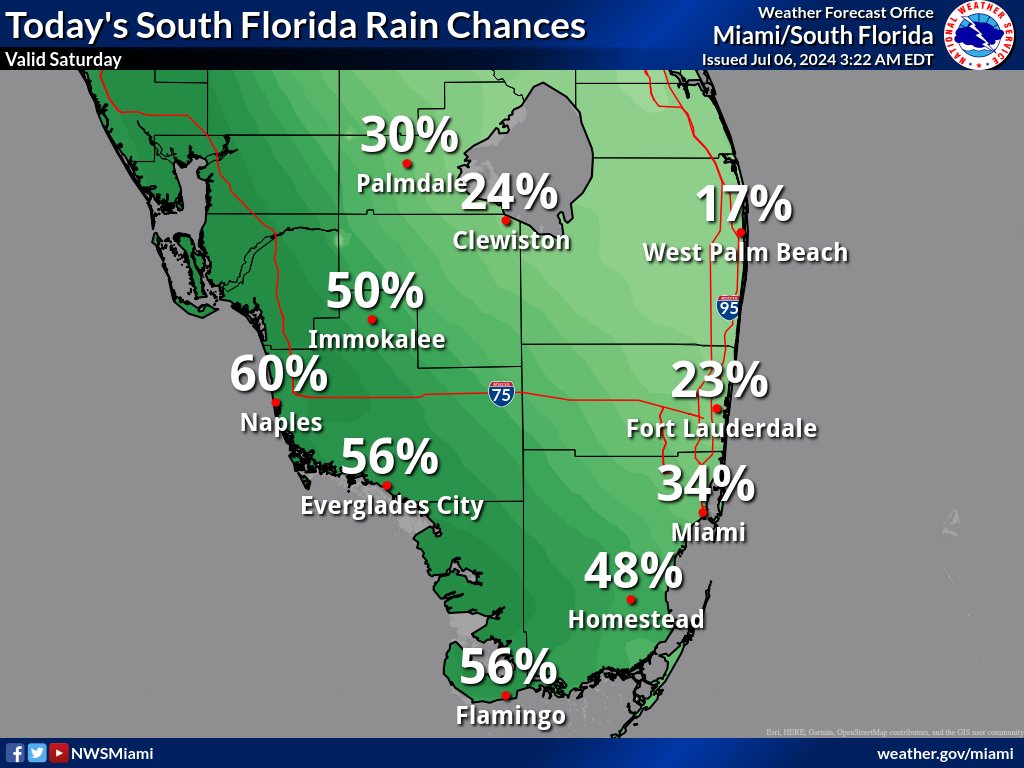 Thunderstorms, Local Flooding, Heat For South Florida