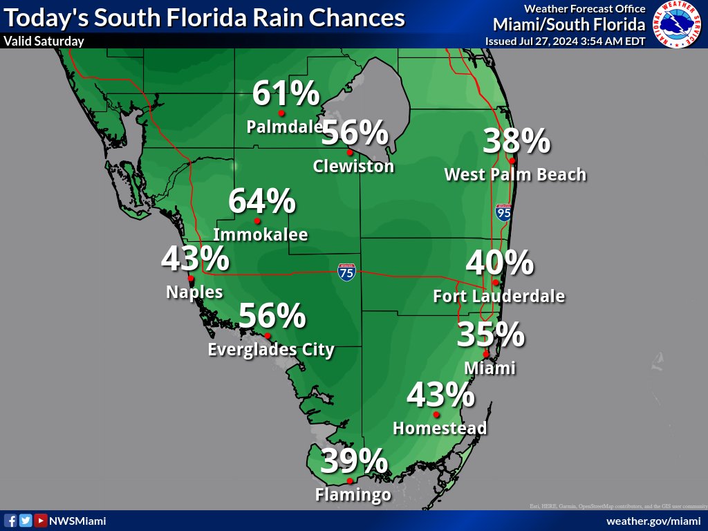 Heat Advisory, Thunderstorms For South Florida