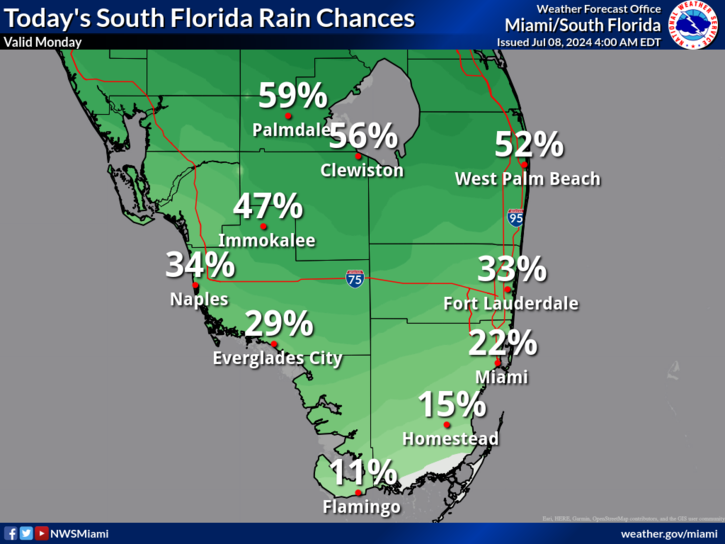 More Thunderstorms, Heat Advisory For South Florida