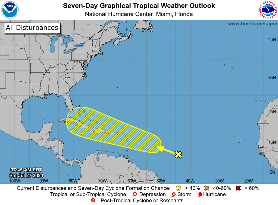 Tropical Cyclone May Form Over Caribbean