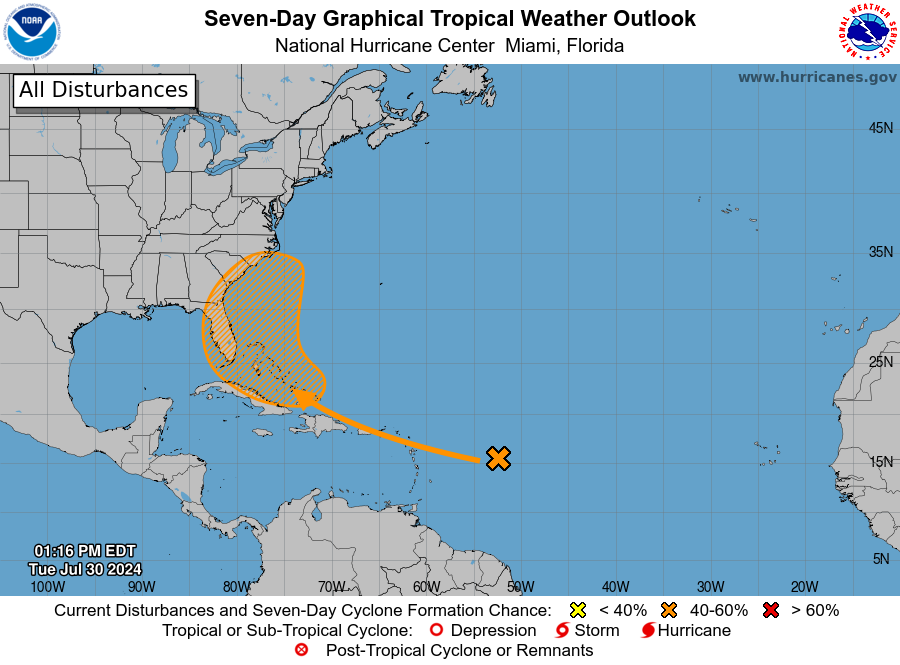 Tropical Cyclone May Form Over Caribbean, Approach Florida