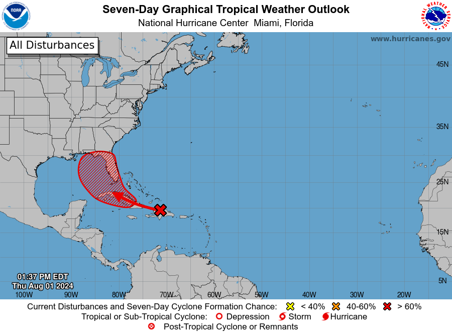 Tropical Cyclone May Form Over Caribbean, Near Florida