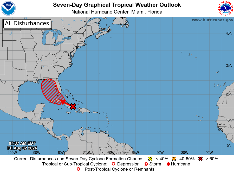 Invest 97L Projected Path To Florida, Spaghetti Models