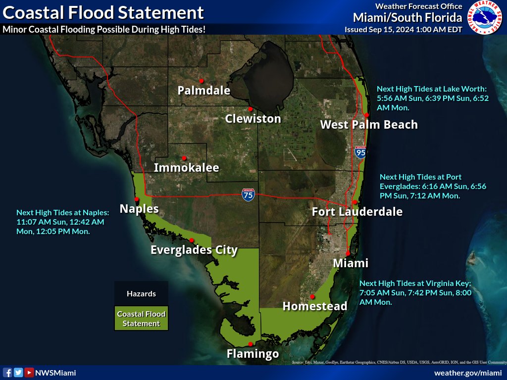 King Tides Flooding, Heat Advisory, Thunderstorms For South Florida