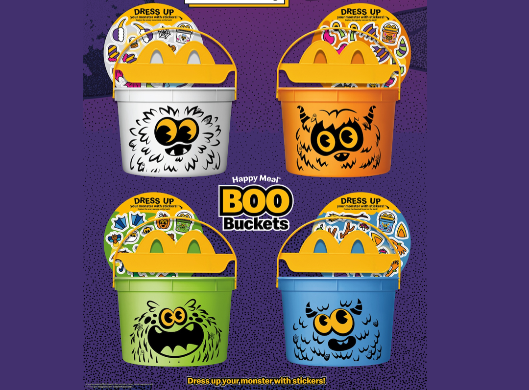 McDonald’s Happy Meal Boo Buckets Return For Halloween 2024