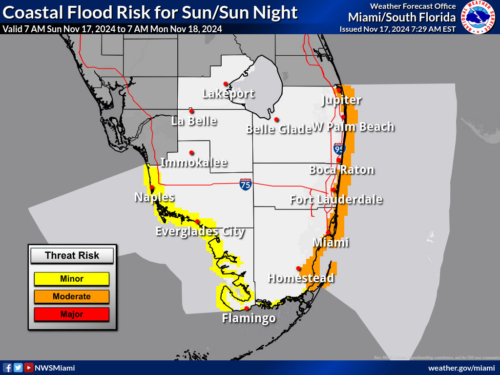 Coastal Flood Advisory For South Florida