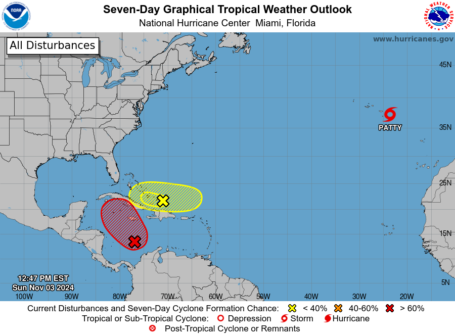 NOAA: Invest 97L Projected Path To Cuba, Spaghetti Models