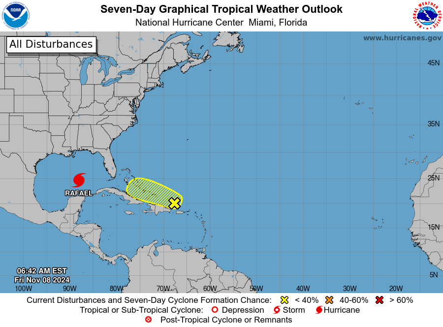 NHC: 20% Chance Tropical Cyclone Forms Over Caribbean