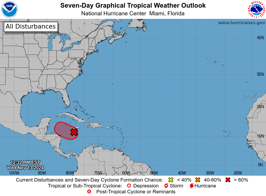 NOAA: Invest 99L Projected Path, Spaghetti Models