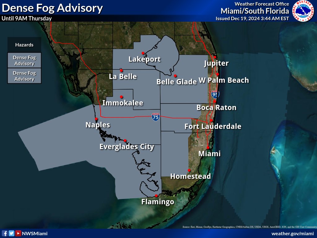 Morning Fog, Thunderstorms, Rip Currents For South Florida