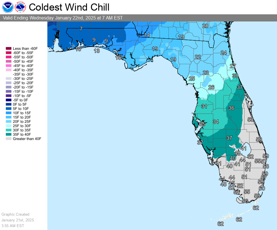 Rain, Gusty Winds, Cold For Central Florida