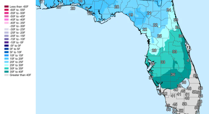 Freeze Warnings For North Florida,  Panhandle