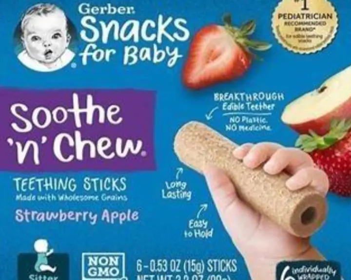 Gerber.Soothe N Chew Teething Sticks Recall