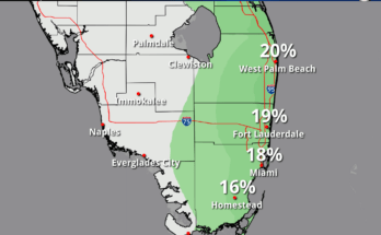 Rain, Dangerous Rip Currents For South Florida