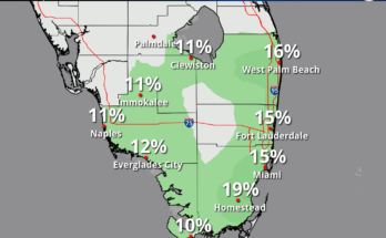 Dangerous Rip Currents, Morning Rain For South Florida