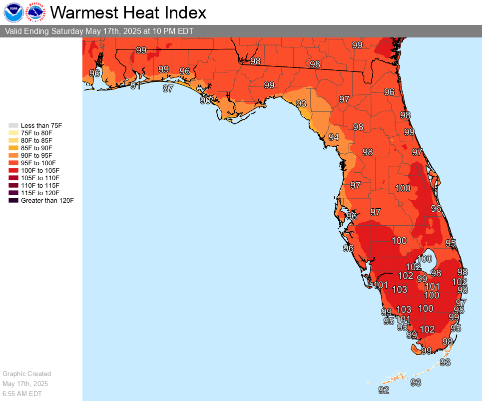 Heat Wave Pushes Florida Into Triple Digits