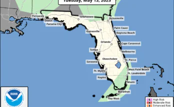 Severe Thunderstorm, Rip Current Risk For North Florida