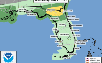 Severe Thunderstorm, Tornado Risk For North Florida