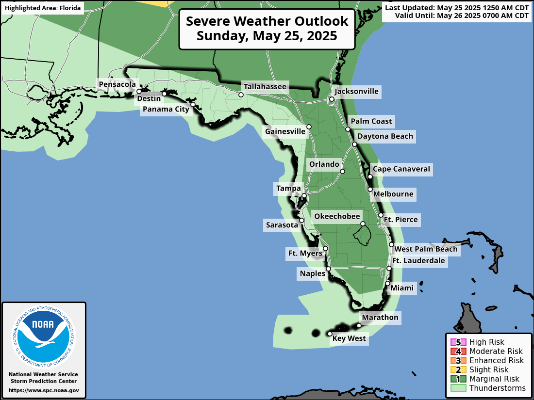 Severe Thunderstorm, Hail Risk For South Florida