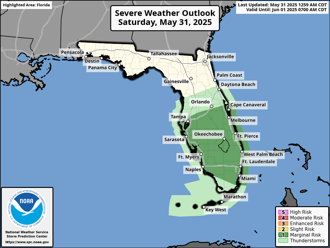 Severe Thunderstorms, Heavy Rainfall For Tampa Bay, Southwest Florida