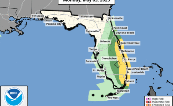 Severe Thunderstorm, Large Hail, Tornado Risk For South Florida