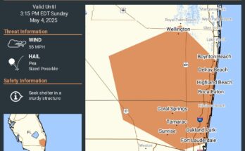 Special Weather Statement Issued For Ft. Lauderdale, Coral Springs, Pompano Beach
