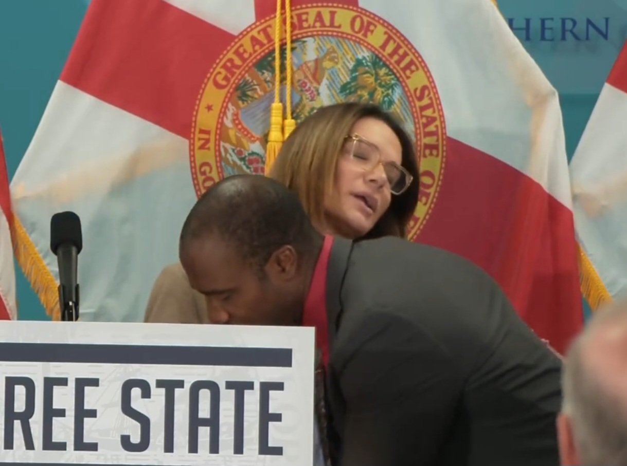 Florida Surgeon General Catches Senator Ileana Garcia As She Faints