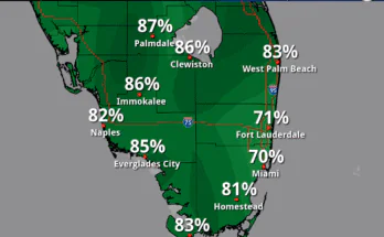 Flood Watch, Heavy Rainfall, Rip Currents For South Florida