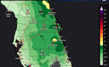 Severe Thunderstorms, Large Hail For Central Florida May 6, 2025