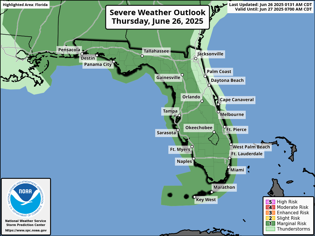 Severe Thunderstorms, Large Hail For Tampa Bay, Southwest Florida