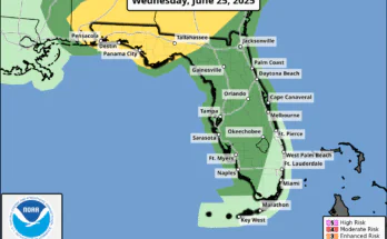 Severe Thunderstorm, Hail Risk For Florida Panhandle