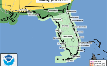 Severe Thunderstorms, Gusty Winds For North Florida
