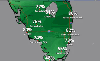 Thunderstorms, Flooding, Gusty Winds For South Florida