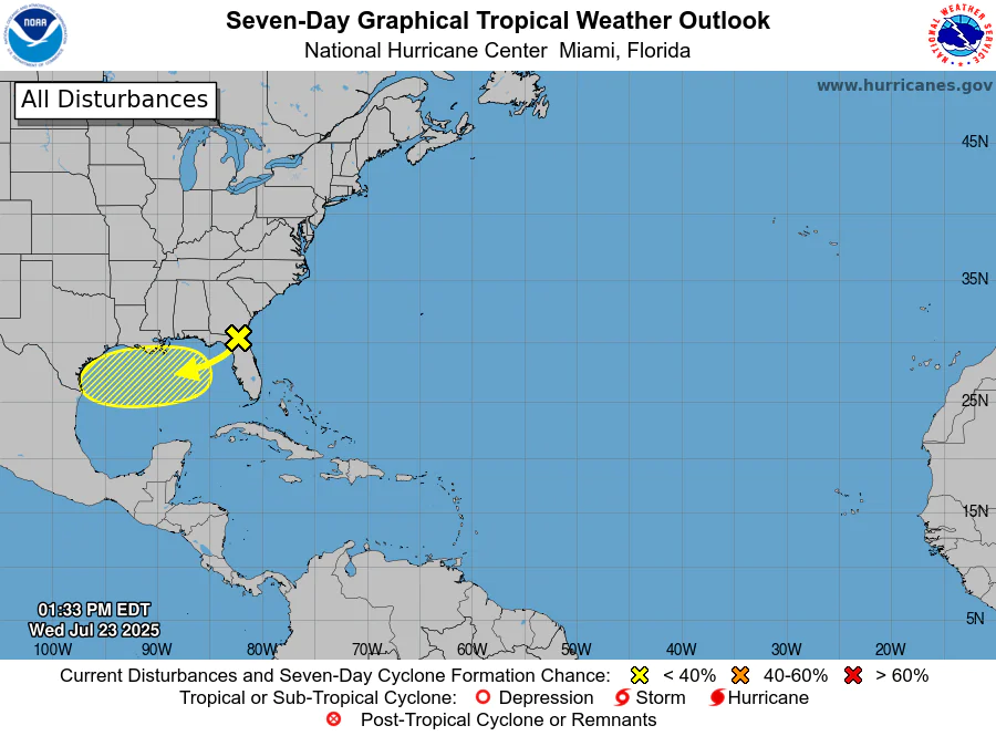 NHC: System To Bring Heavy Rainfall To Florida